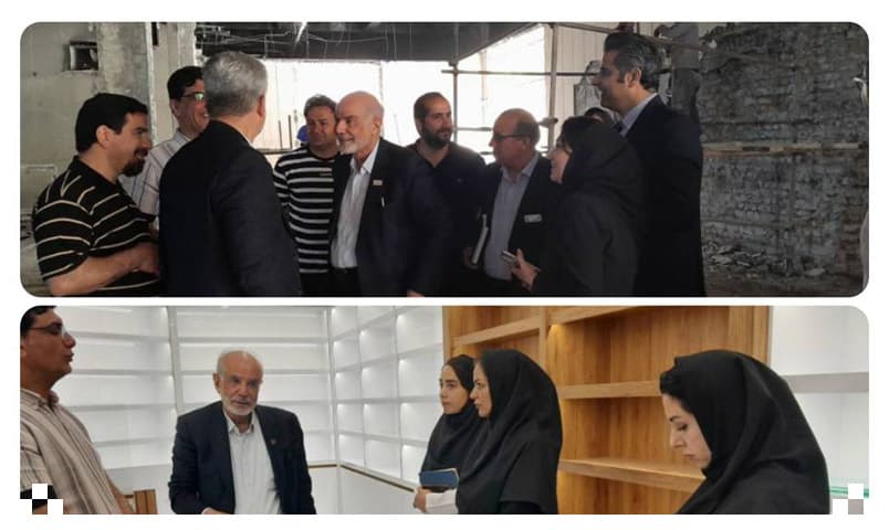 بازدید مدیر عامل محترم از روند انجام پروژه های بیمارستان رضوی 